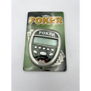 NIB Pocket Poker Game Multiplayer Handheld Electronic Card Game